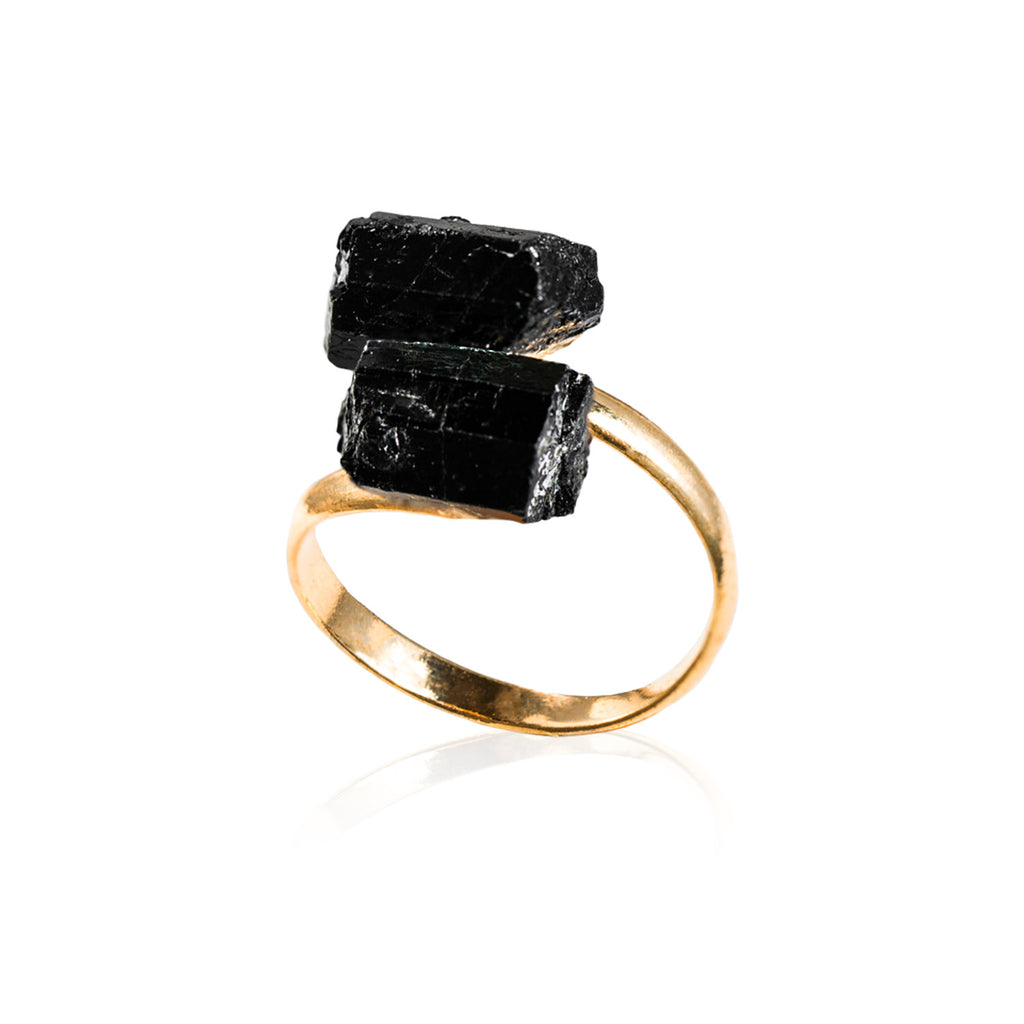 Heart Shape Black Tourmaline Ring - Underwoods Jewelers